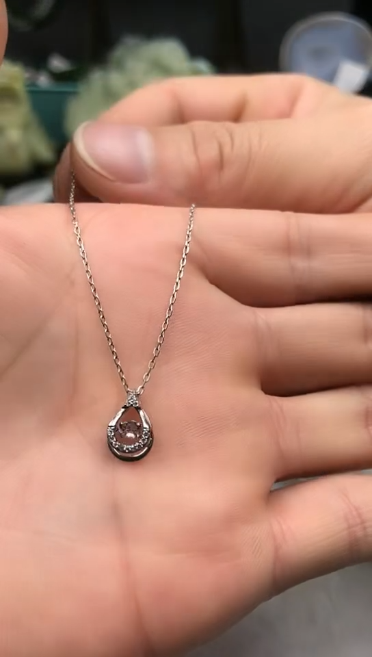 【闪购商品】锆石以实物为准银S925镶嵌吊坠