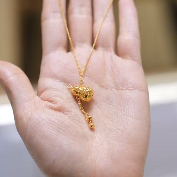 【巧玲专属】足金999钱币葫芦项链 经典时尚百搭 7.34