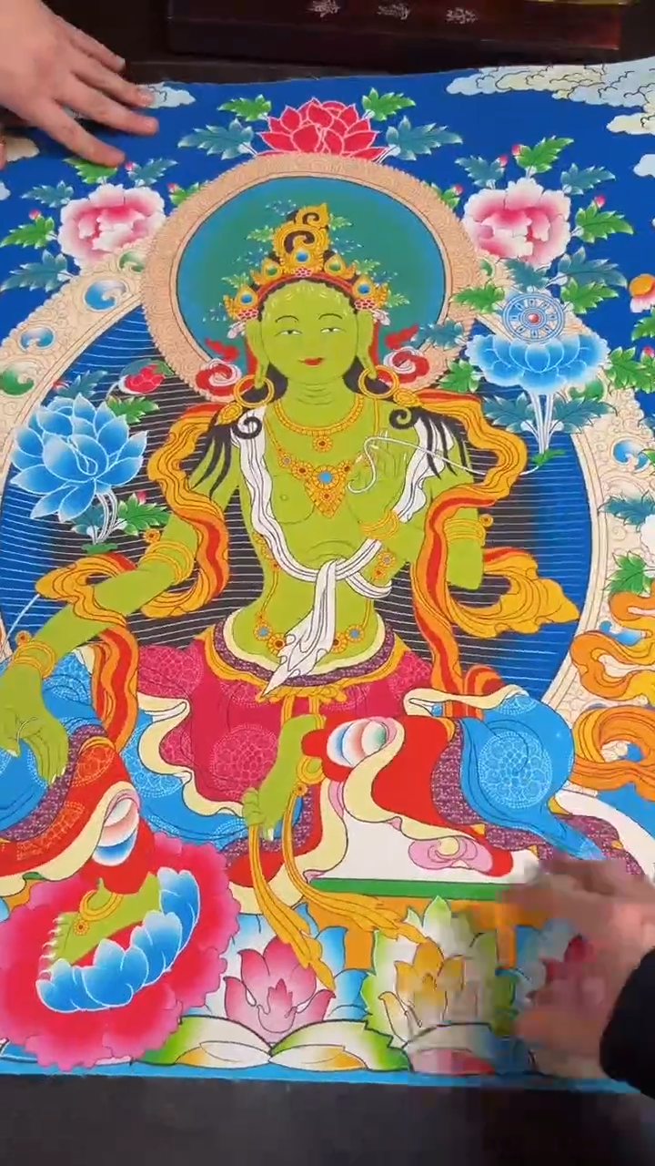 装裱画精品手绘唐卡链接--A