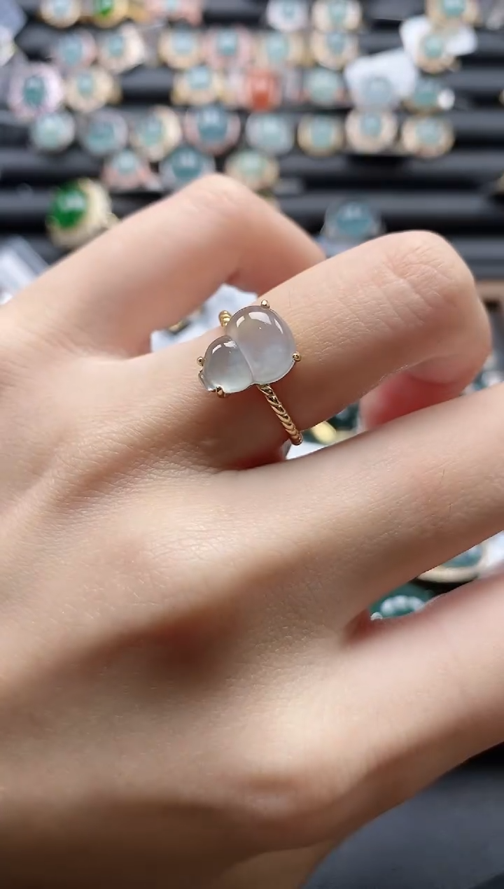 【闪购商品】翡翠戒指银S925镶嵌51151