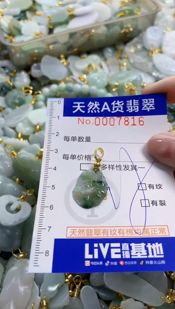 颈饰未镶嵌翡翠天然A货翡翠