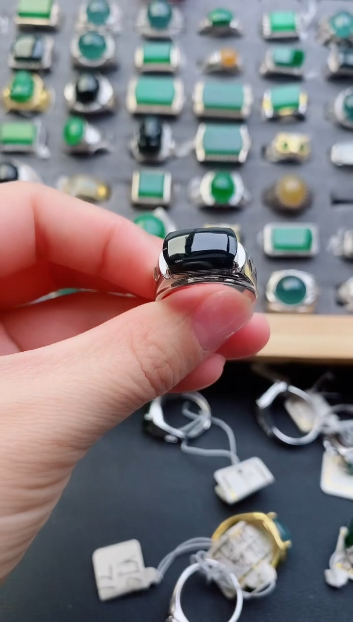 【闪购商品】翡翠戒指银S925镶嵌321321