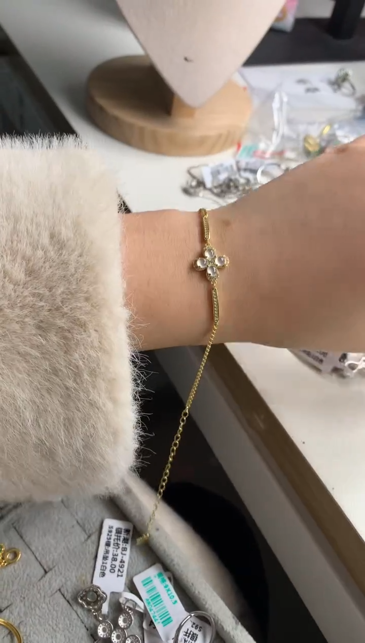 银S925镶嵌戒指翡翠手链2