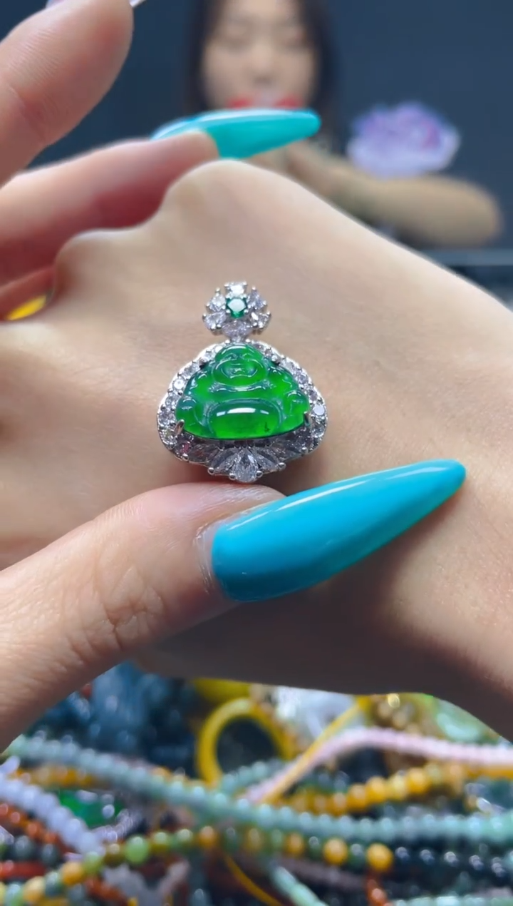 翡翠未镶嵌颈饰/S/翡翠A货，一件也是批发价