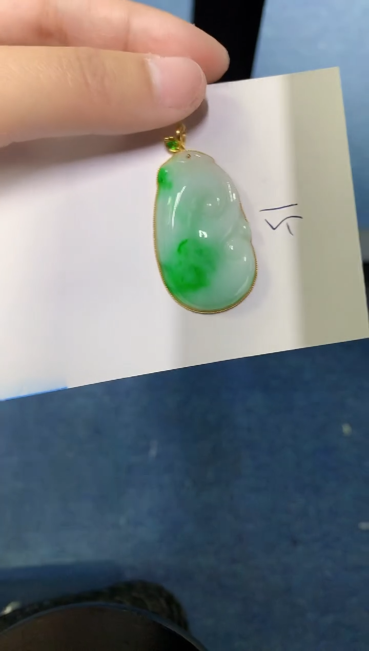 【闪购商品】翡翠颈饰18K金镶嵌000000000