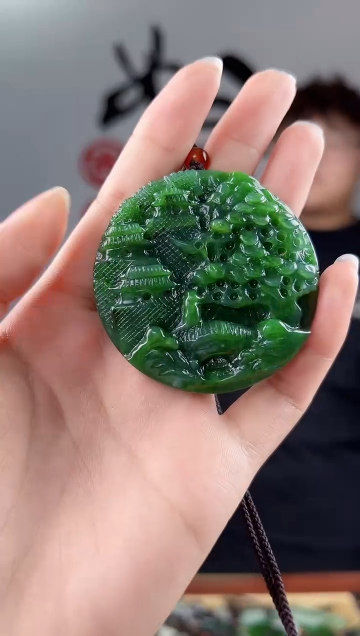 和田玉未镶嵌颈饰拍一发一，多样性发货