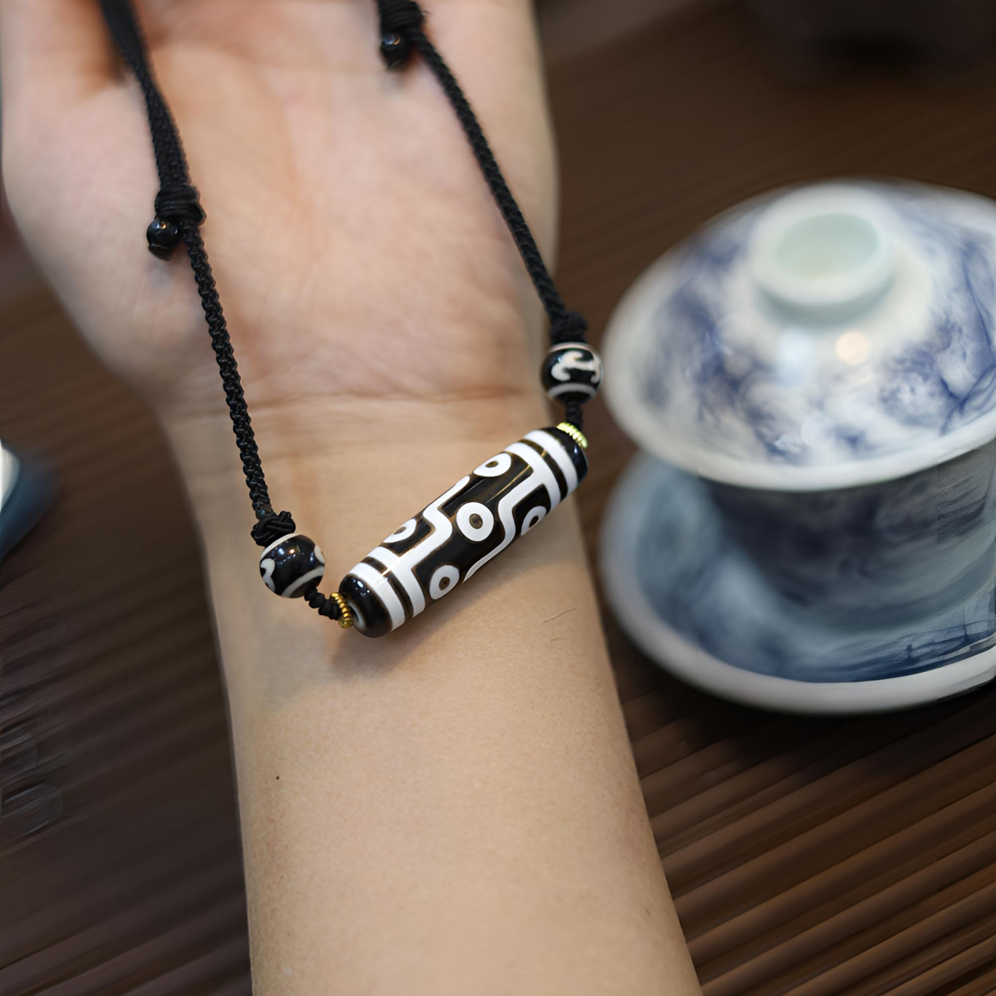 台湾行运九眼玛瑙项链