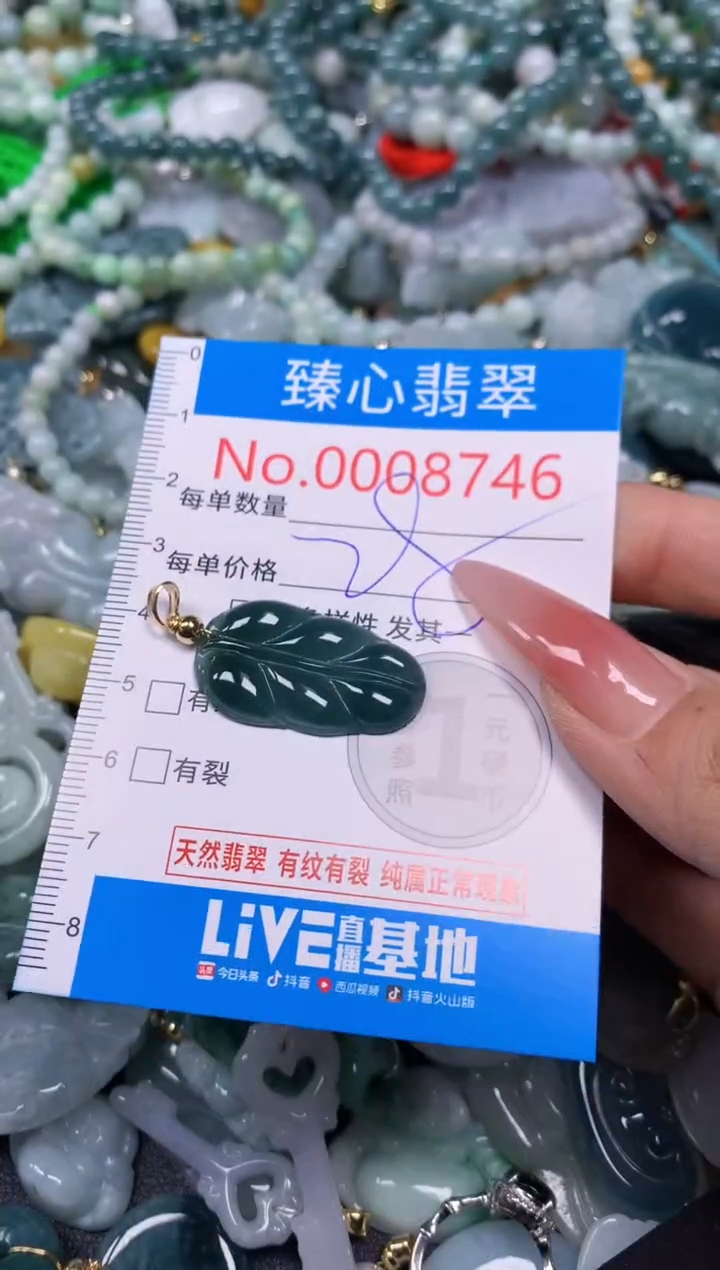 【闪购商品】翡翠颈饰未镶嵌含绳0008746