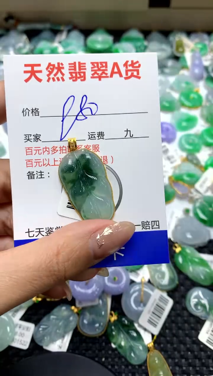 【闪购商品】翡翠颈饰18K金镶嵌111111111