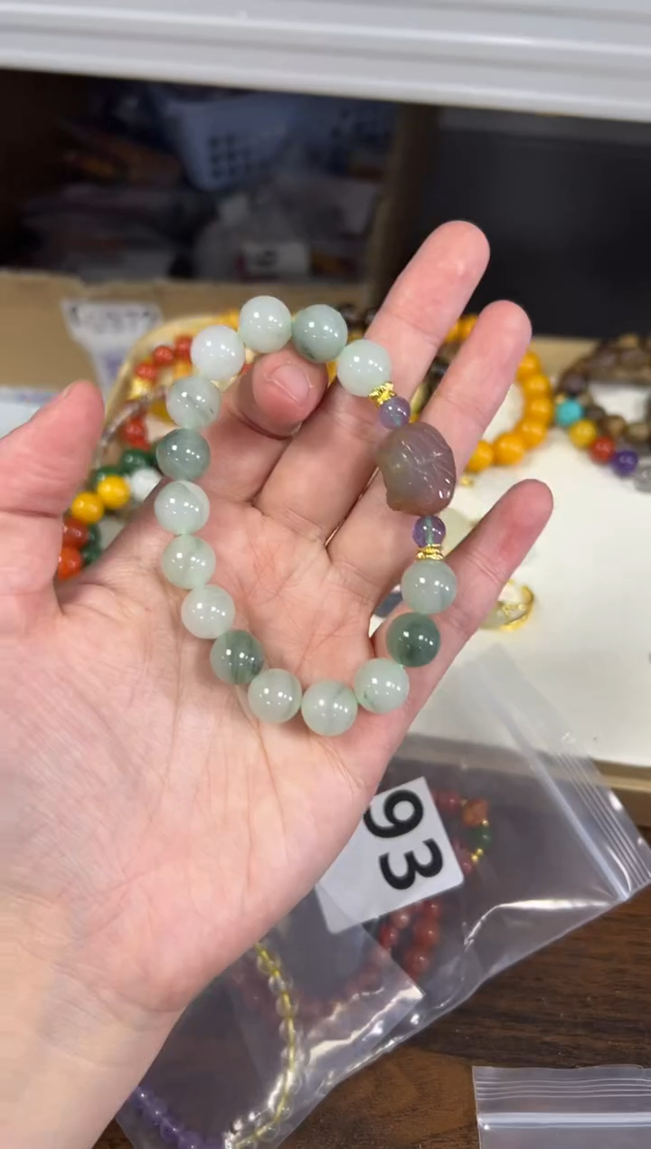 未镶嵌手链玛瑙/玉髓孤品非洲翠玛瑙珠手串[630]