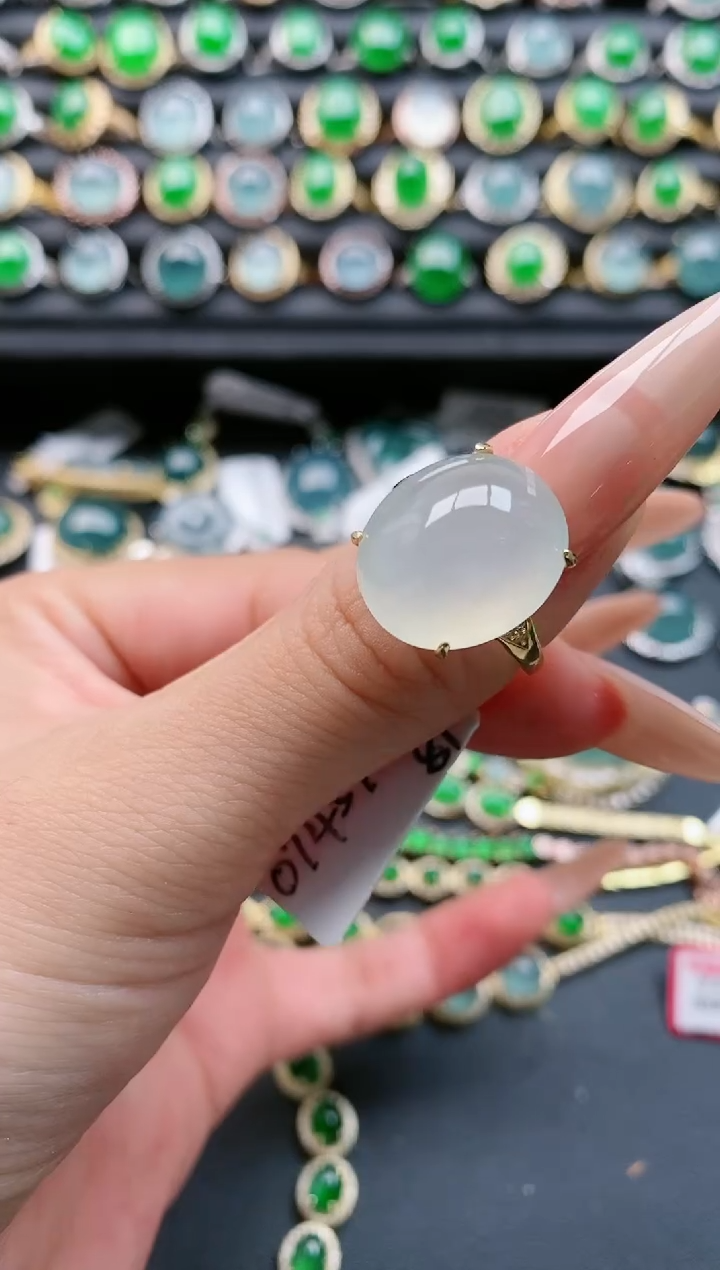 【闪购商品】翡翠戒指银S925镶嵌11111