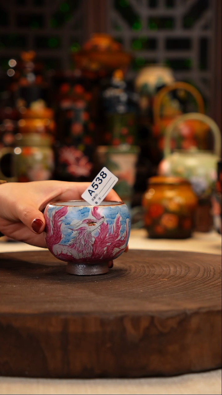 油画    手绘釉下彩538