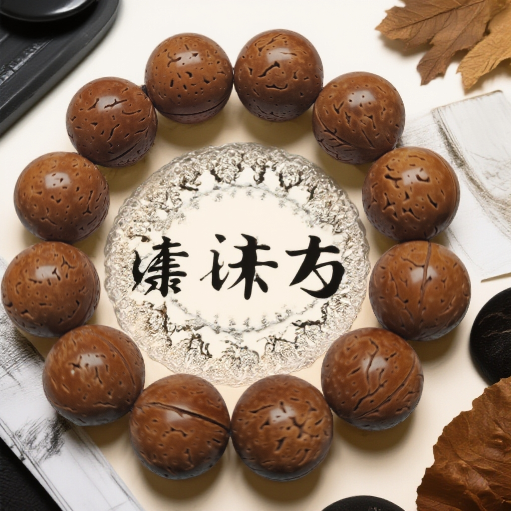 野生红皮手串正圆光珠手工打磨