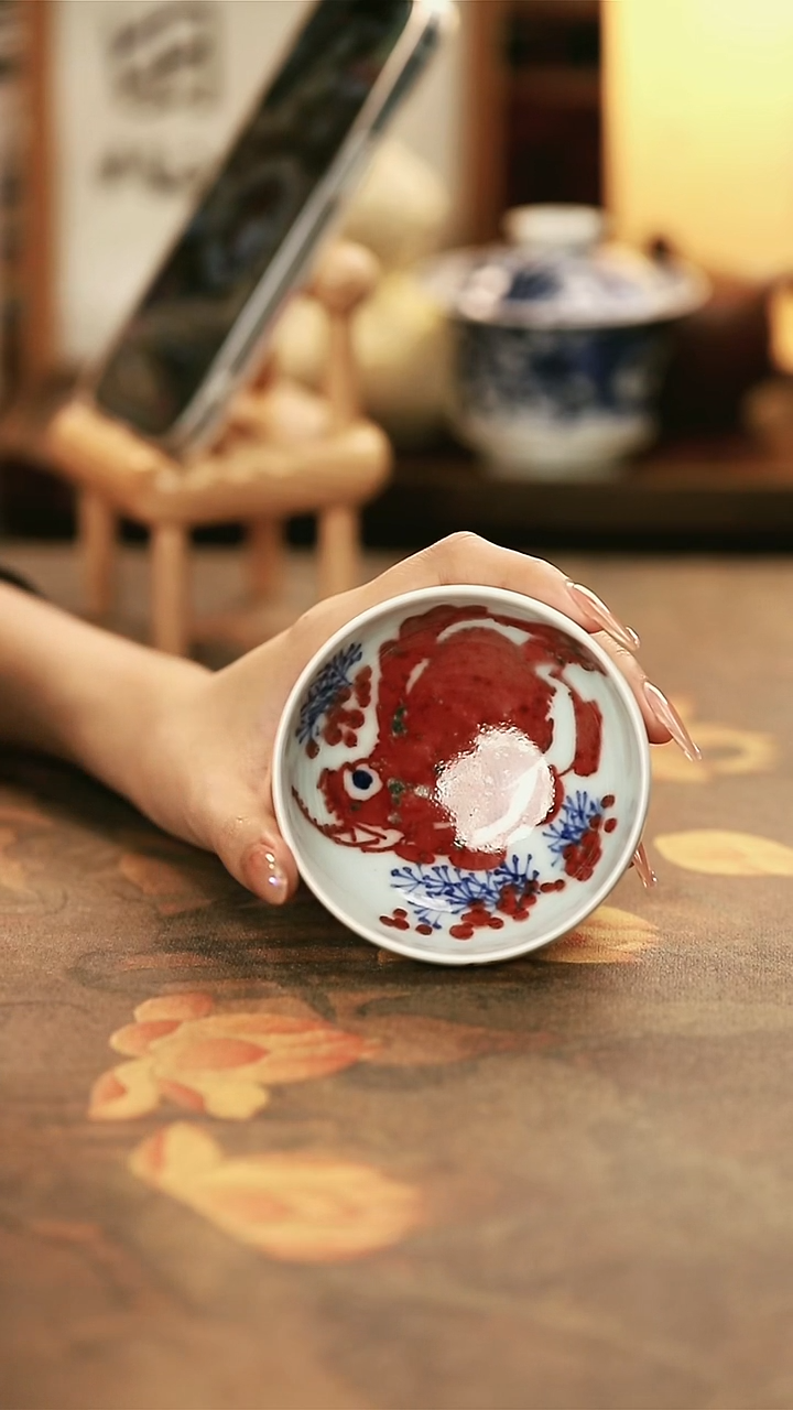  陶瓷手工手绘茶器-85