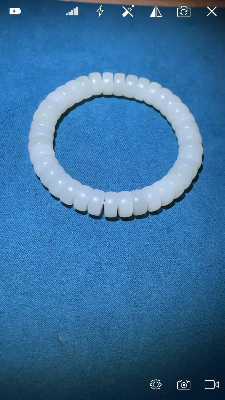 和田玉未镶嵌XT片珠手串9+ 不带皮哦