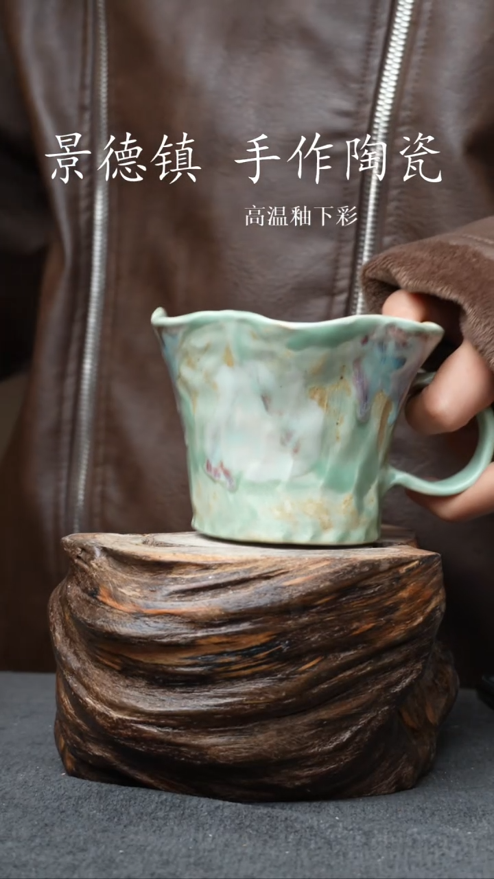 杯子瓷732景德镇手工手创杯子 