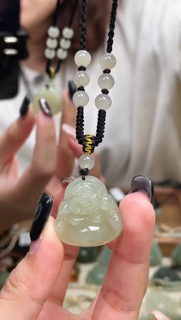 颈饰未镶嵌和田玉25浅色