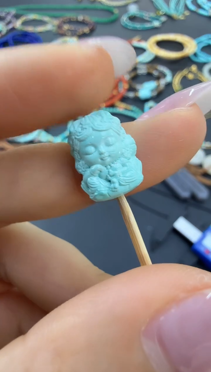 未镶嵌绿松石裸石H1102-3793-110