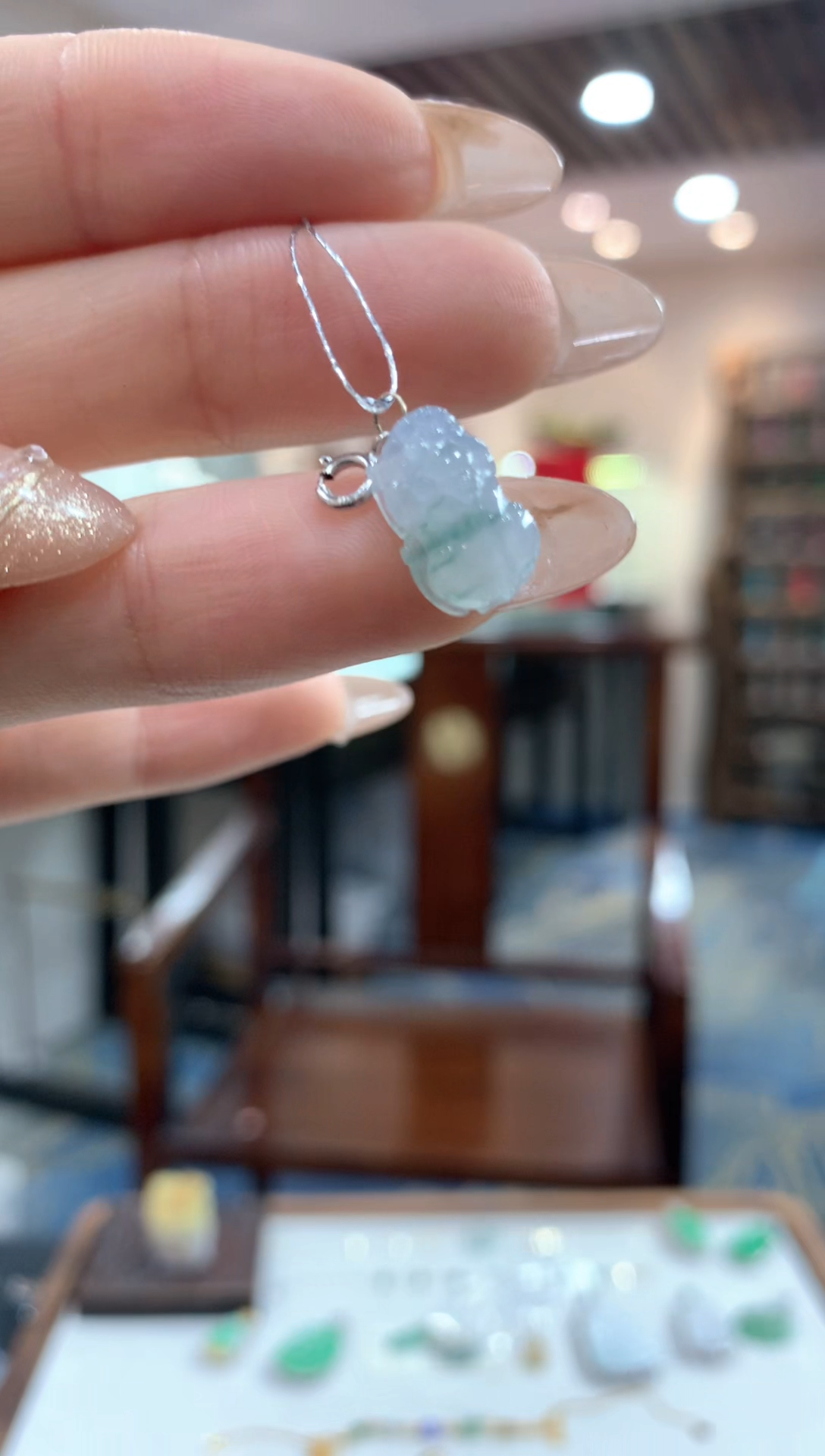 【闪购商品】翡翠吊坠(不含链)18K金镶嵌貔貅