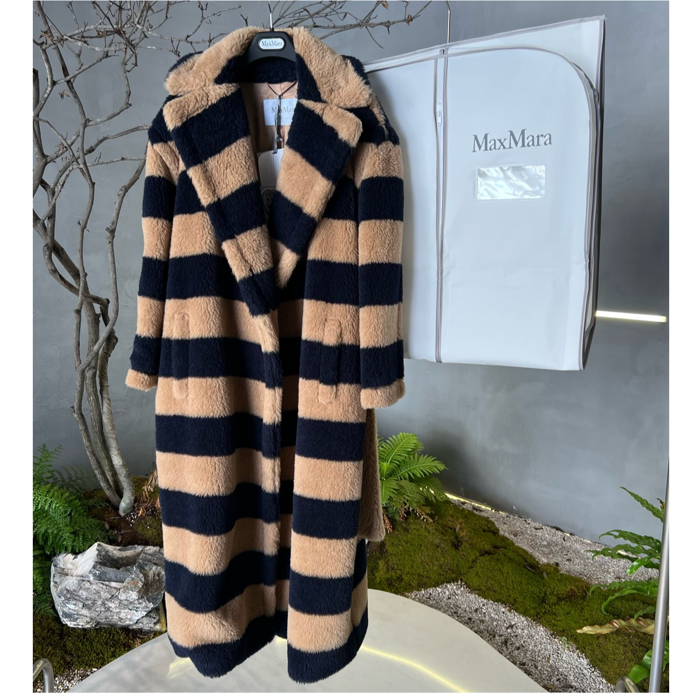 Max Mara/2406152/38码/条纹泰迪外套/全新未使用/2.5