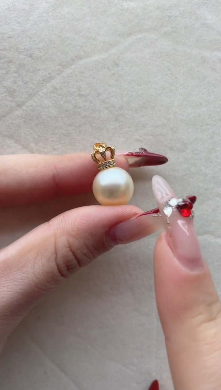 【闪购商品】海水珍珠吊坠银S925镶嵌Y7