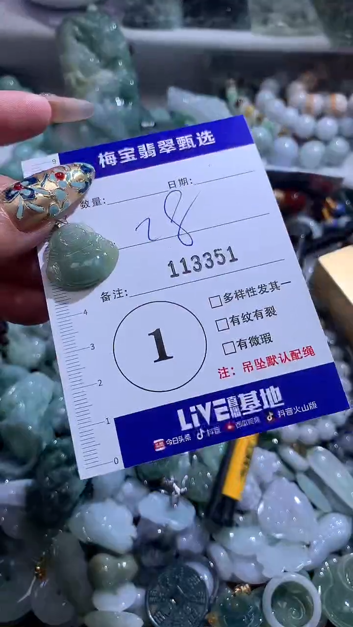 颈饰未镶嵌翡翠113351
