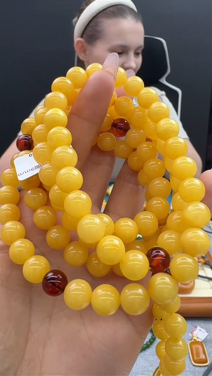 【闪购商品】琥珀颈饰未镶嵌491秒拍号