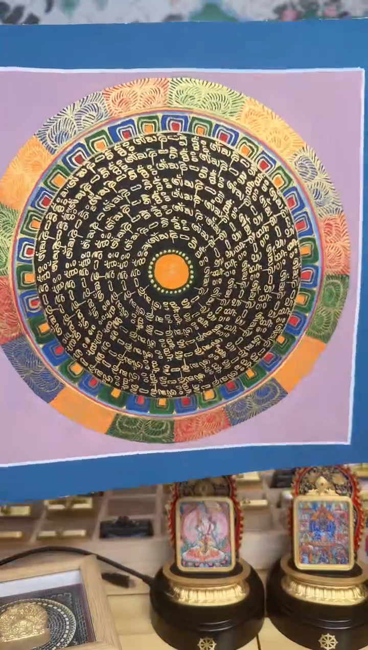 吊坠小房子-热贡纯手绘