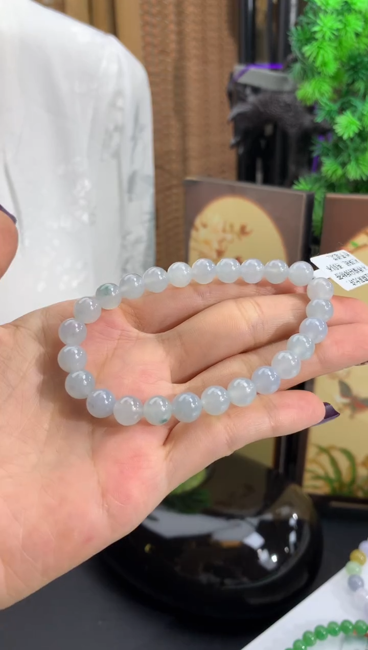 未镶嵌手链翡翠卡7.3mm