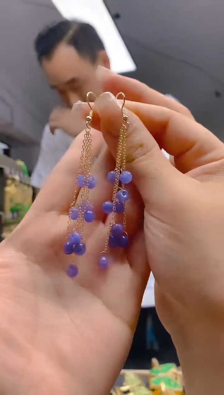 【闪购商品】翡翠耳饰合金277翡翠耳钩