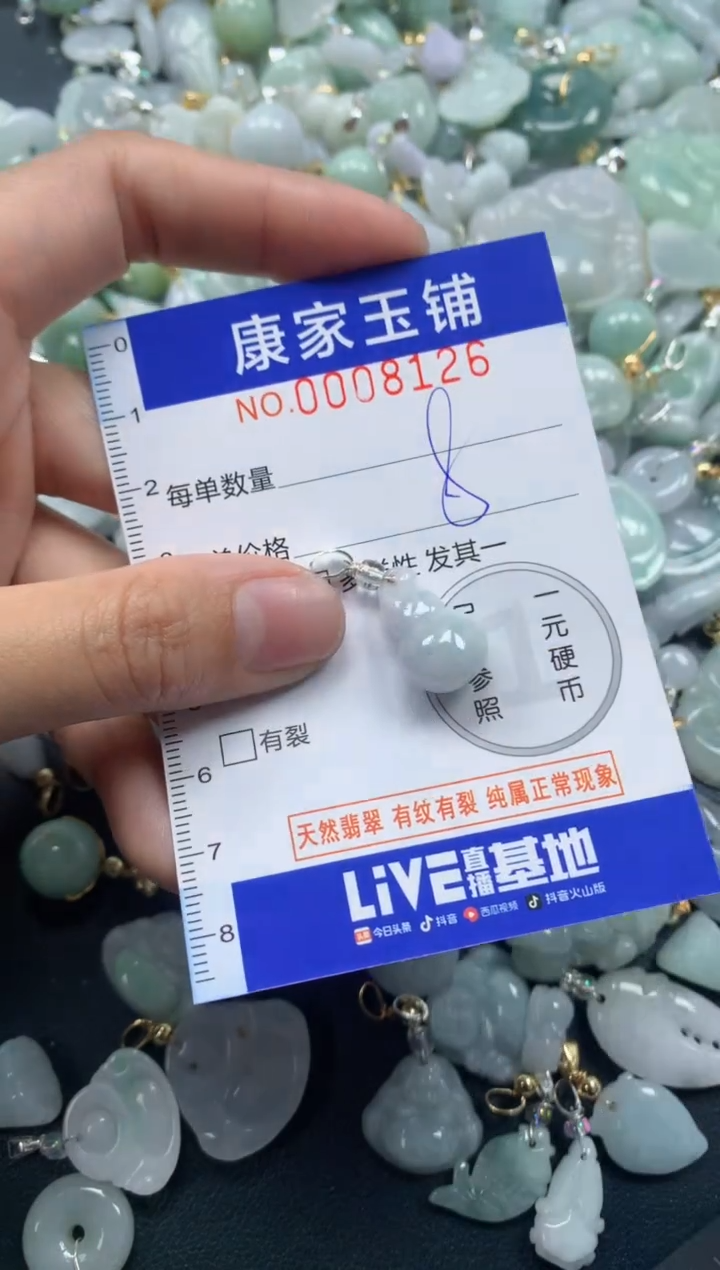 颈饰未镶嵌翡翠8126