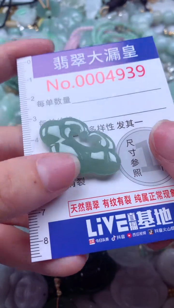 翡翠未镶嵌吊坠(不含链)4939