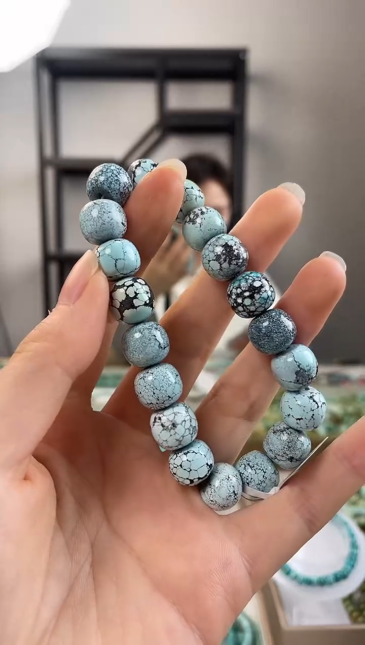 【闪购商品】绿松石珠宝奇石未镶嵌12+mm