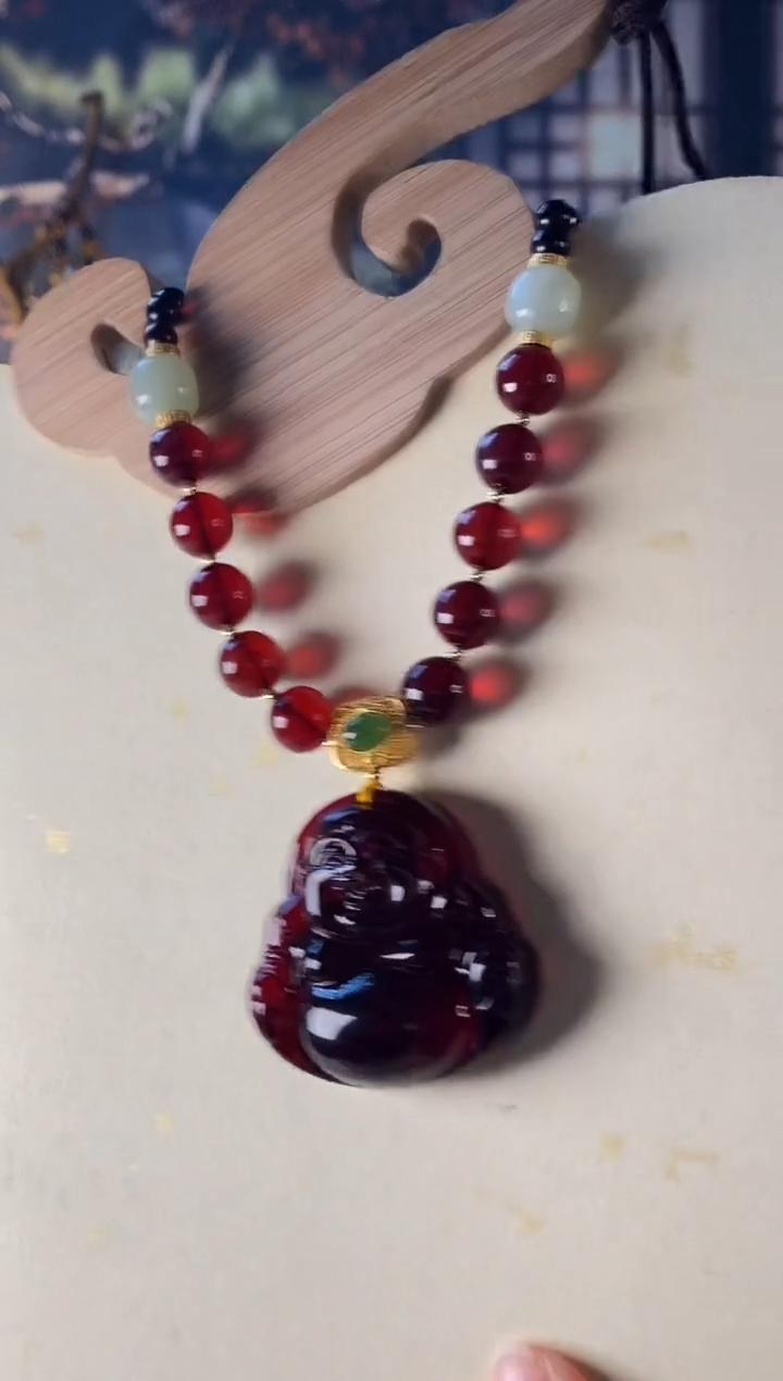 【闪购商品】琥珀颈饰未镶嵌佛00000000