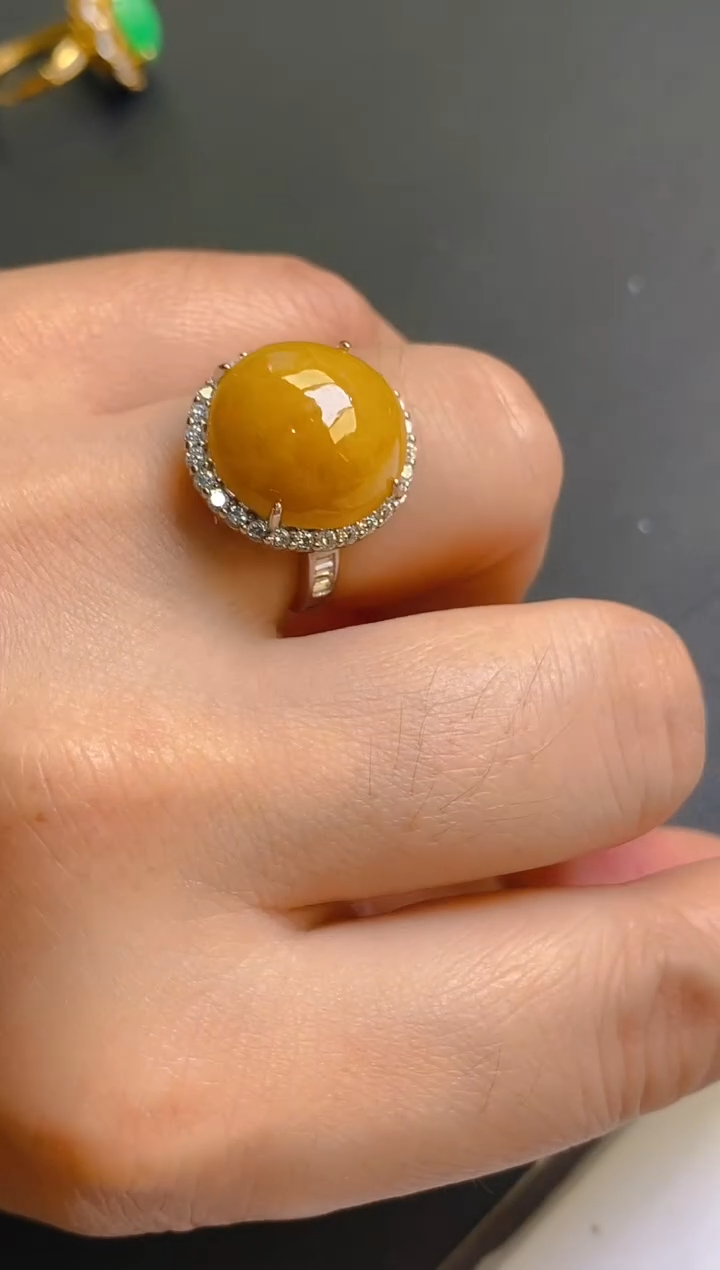 【闪购商品】翡翠耳饰银S925镶嵌天然A货翡翠1