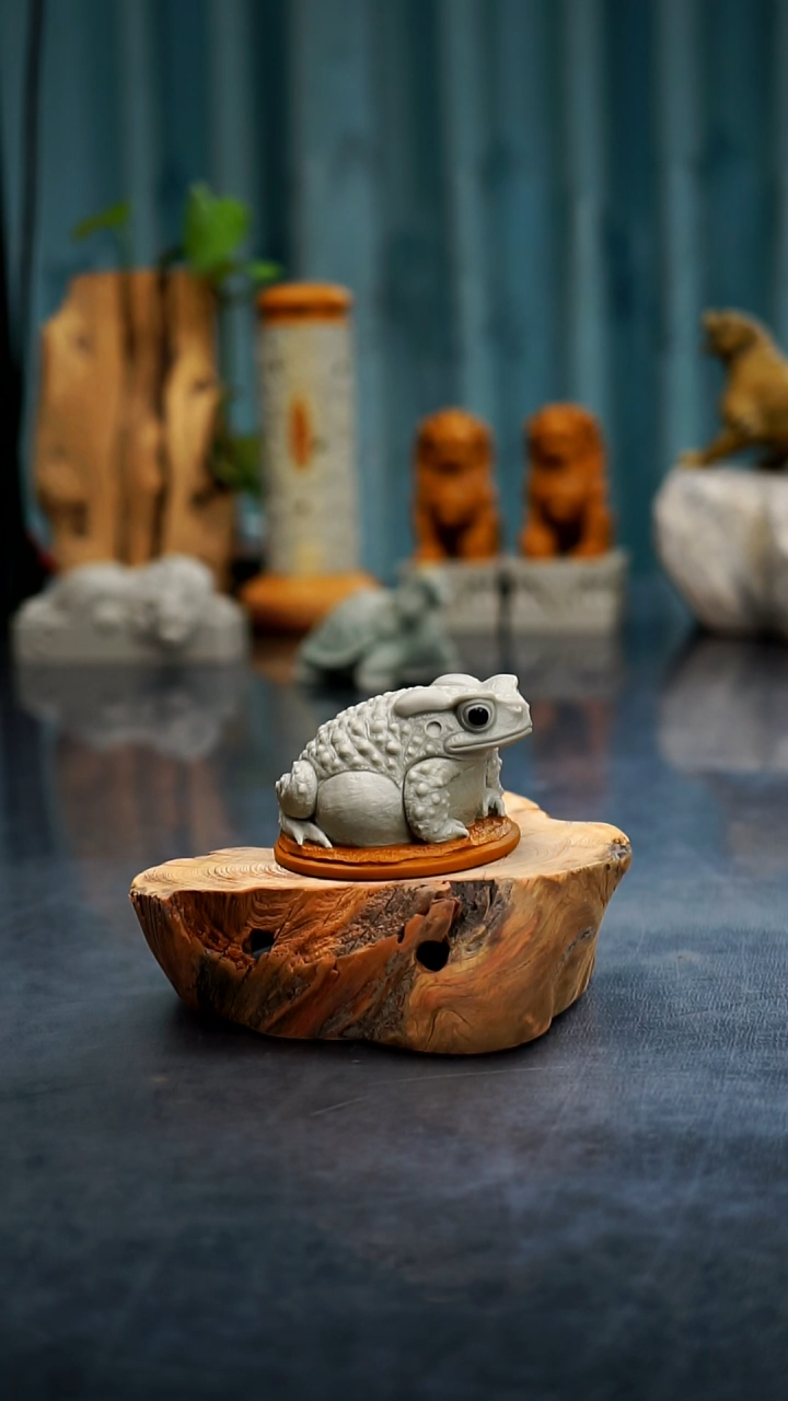 【闪购商品】松花石刻字日进斗金茶宠