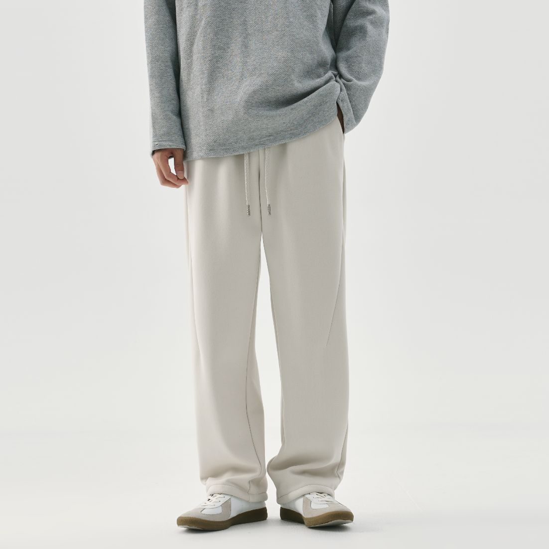 冬季加绒磨毛立体剪裁休闲裤运动裤卫裤休闲