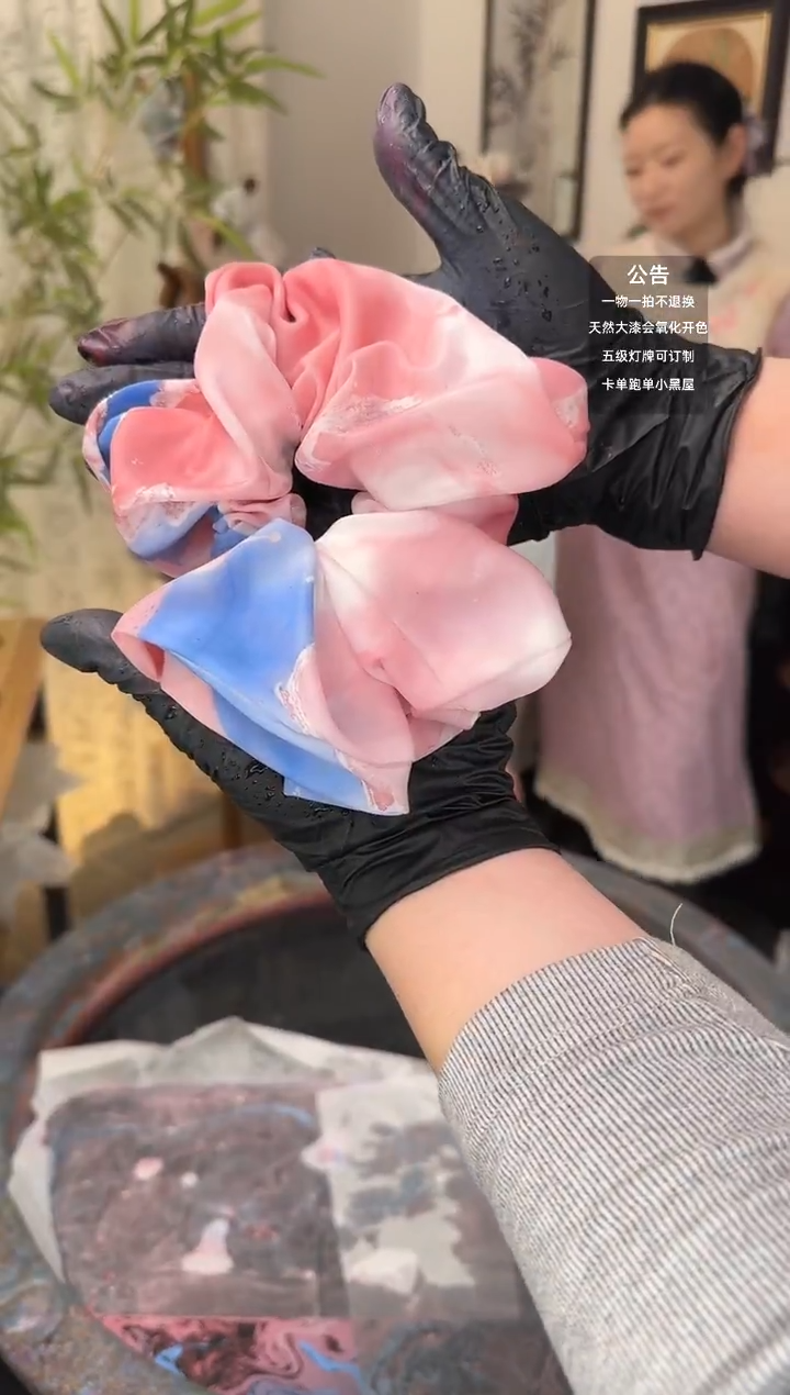 14 蓝粉色 超大肠发圈