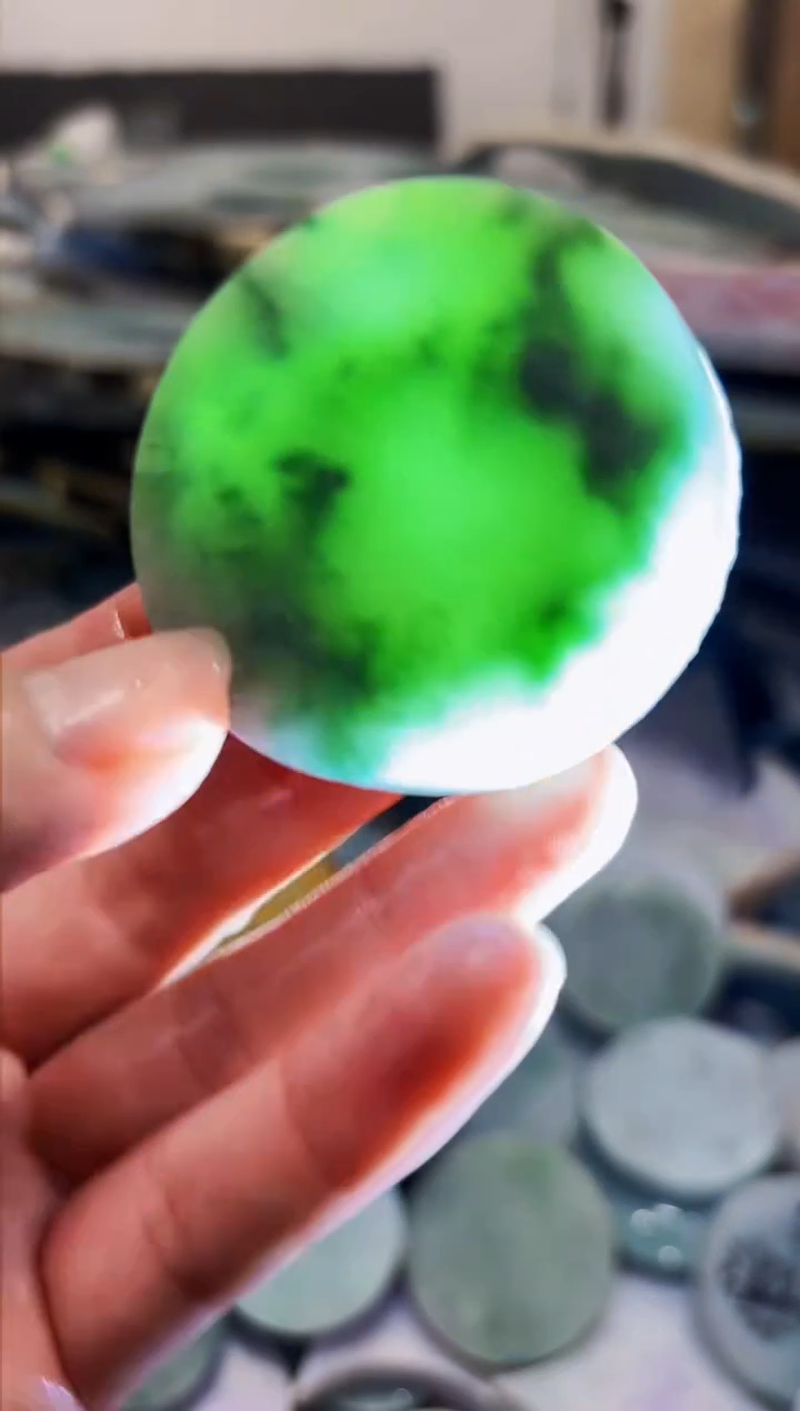 【闪购商品】翡翠颈饰未镶嵌A货白文1522