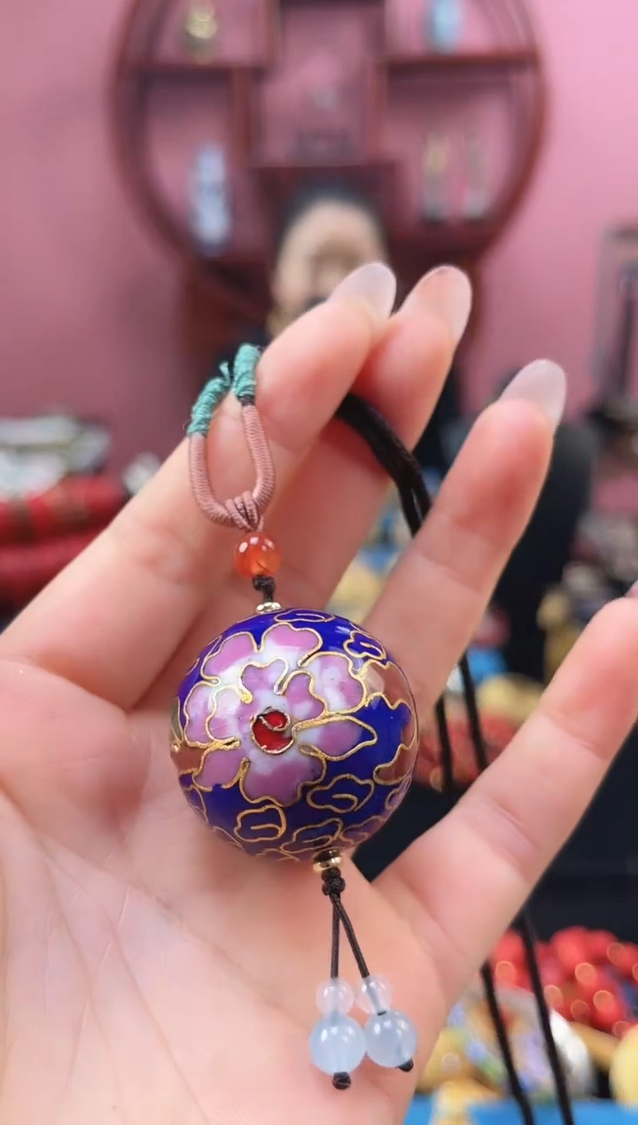 非遗 景泰蓝3.0大珠 宝蓝