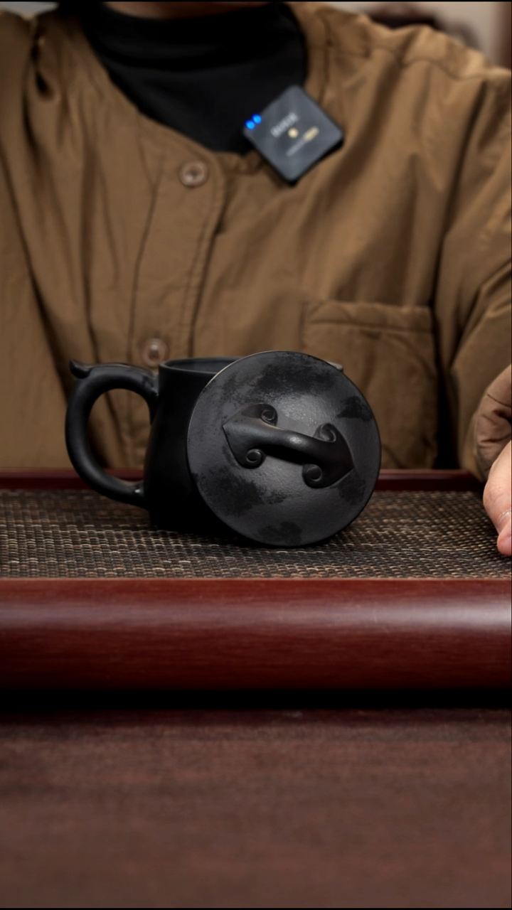 茶杯紫砂底槽清焐灰如意杯