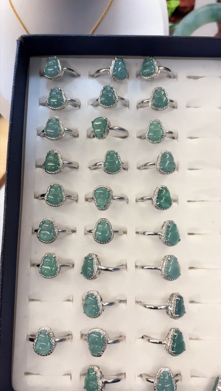 【闪购商品】翡翠戒指未镶嵌葫芦戒指【多样性发货一件】