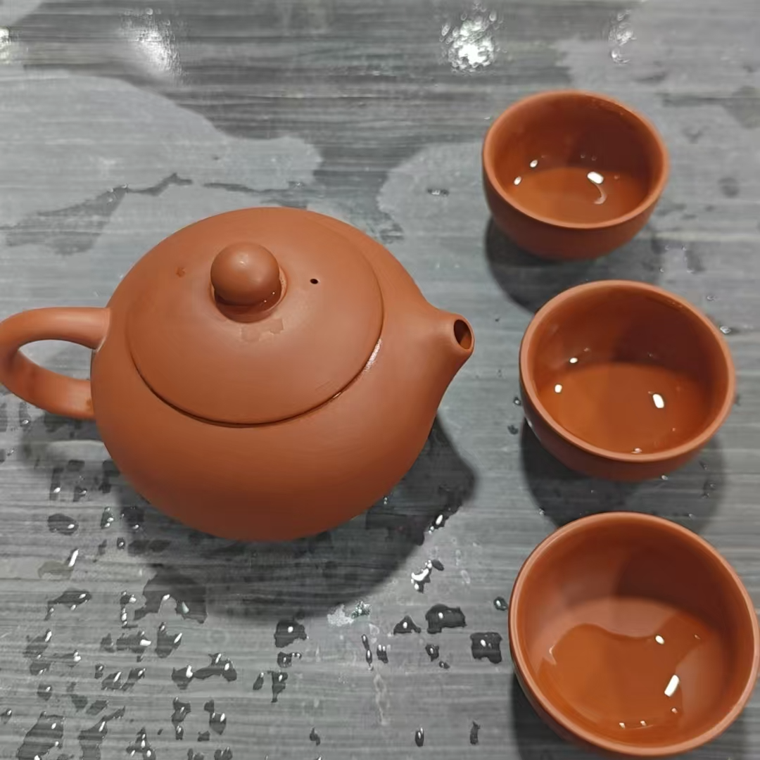 朱泥凤鸣小西施一壶三杯