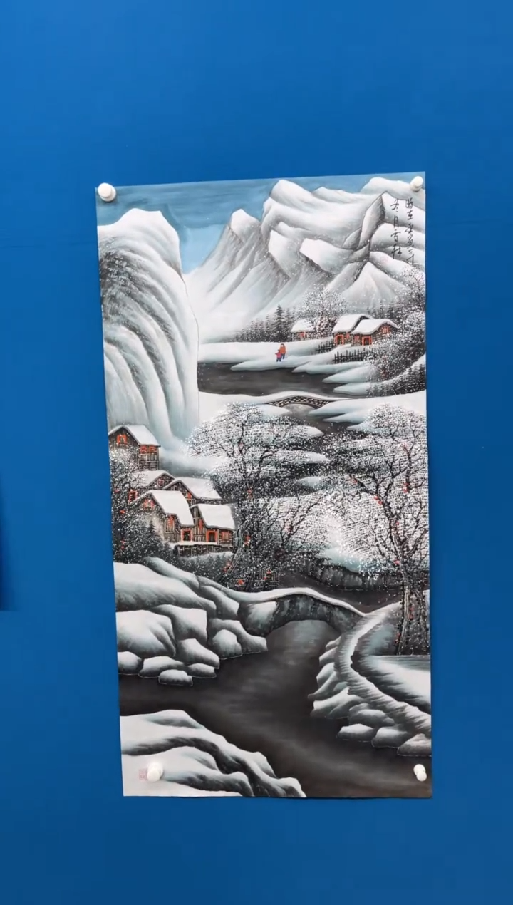 【闪购商品】国画张-四尺雪景/无框/L