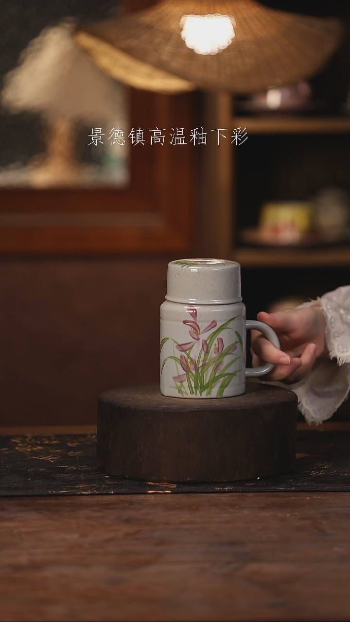 陶瓷景德镇高温釉下手绘陶瓷291