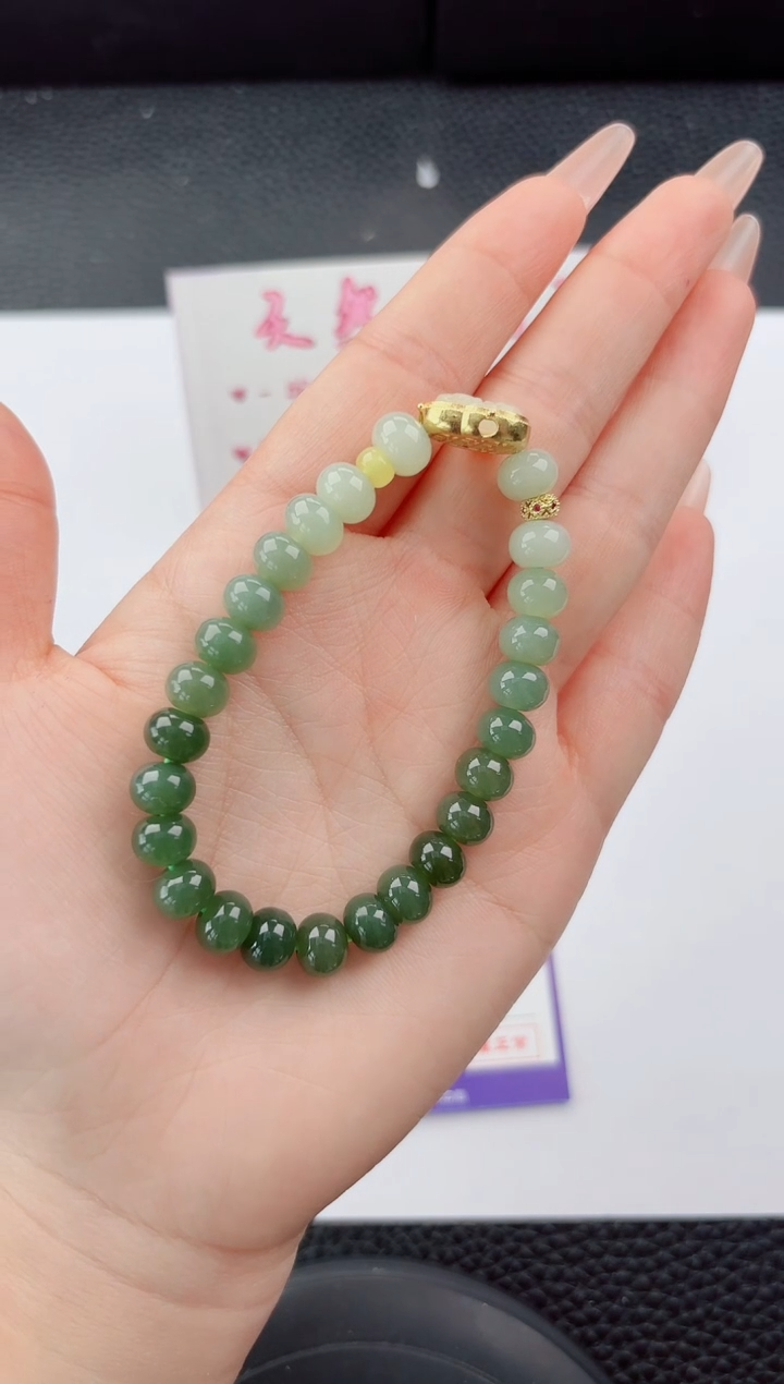 未镶嵌手串和田玉嗨购微色差T