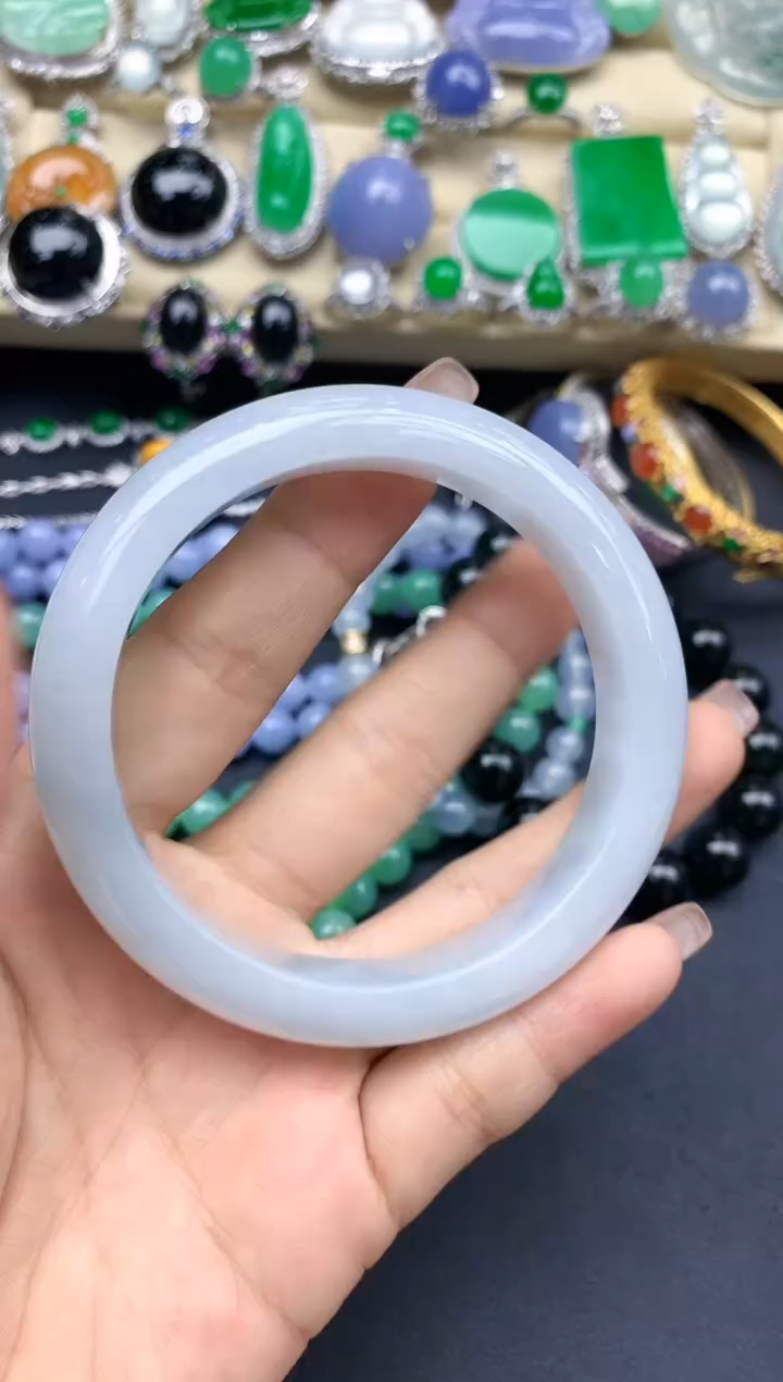 未镶嵌手镯翡翠357-中国好珍宝