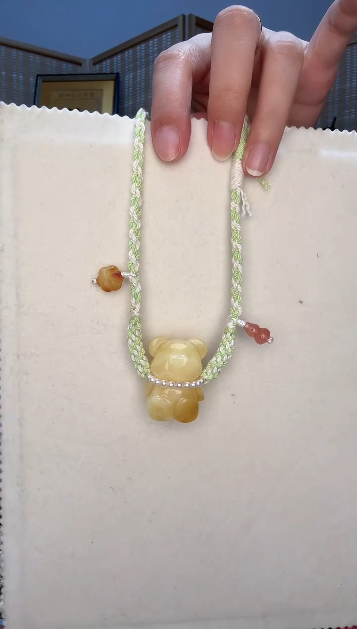 【闪购商品】蜜蜡吊坠(不含链)未镶嵌【富达嘉恒】蜜蜡小熊