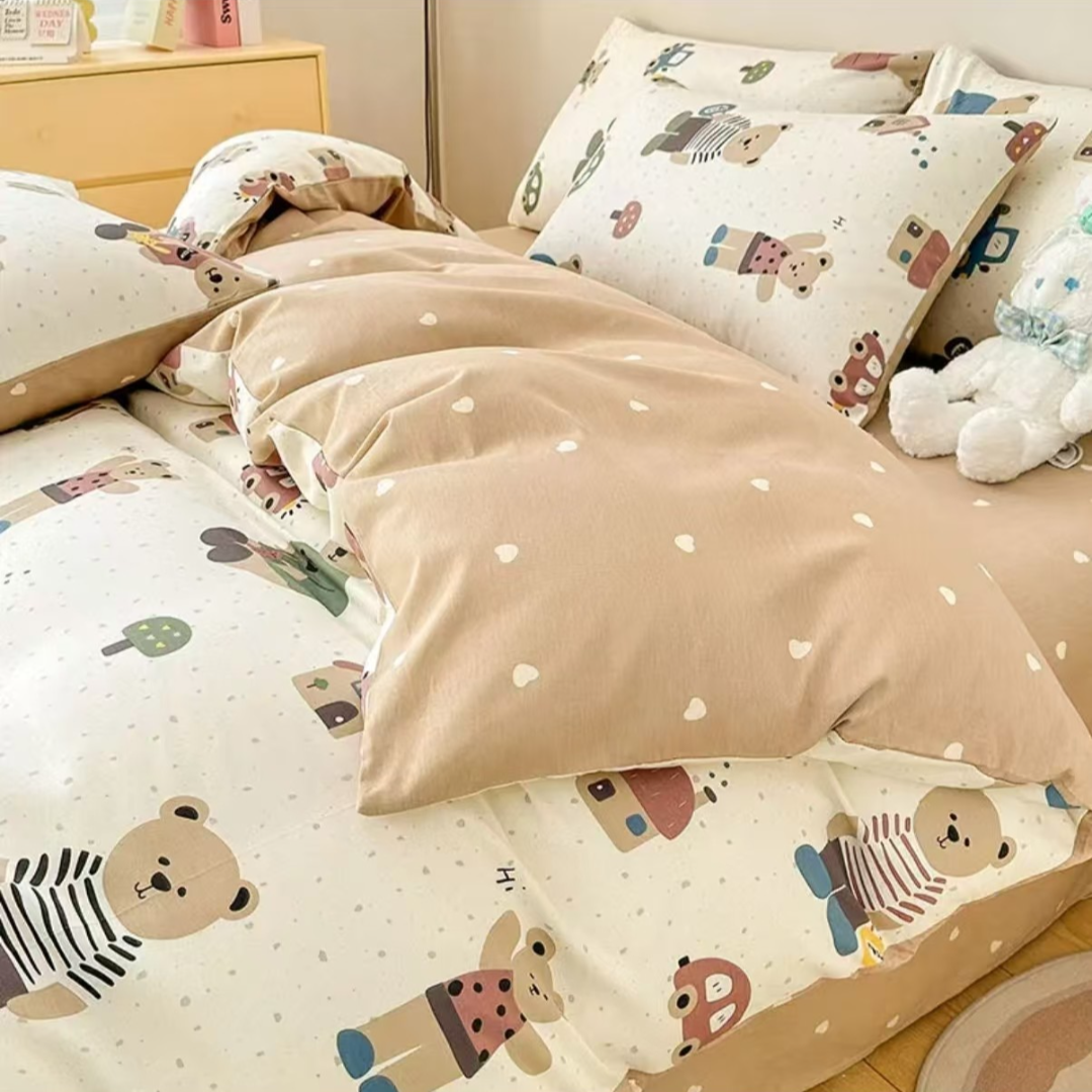 【董事长专属】尾单/全棉四件套-小熊