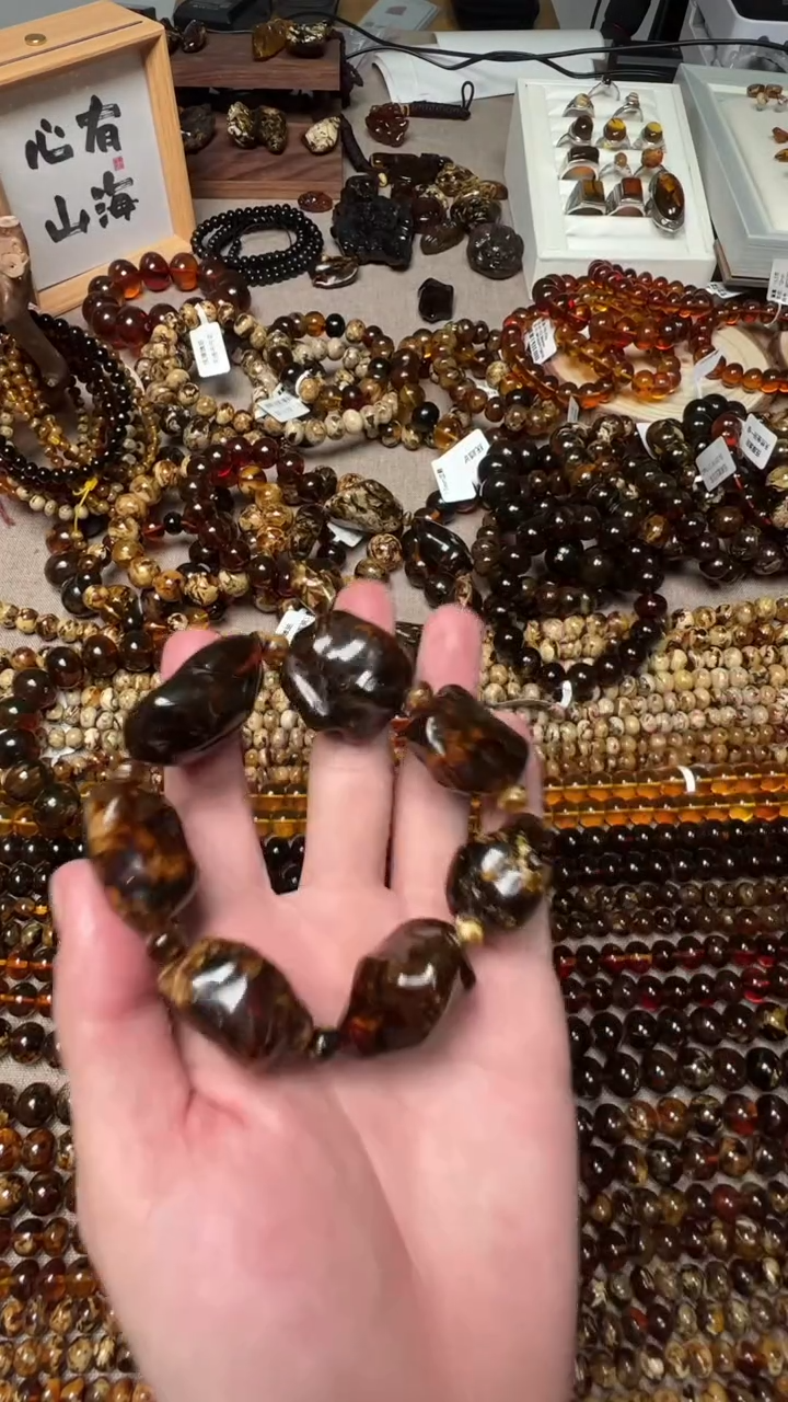 【闪购商品】琥珀手链未镶嵌抚顺琥珀